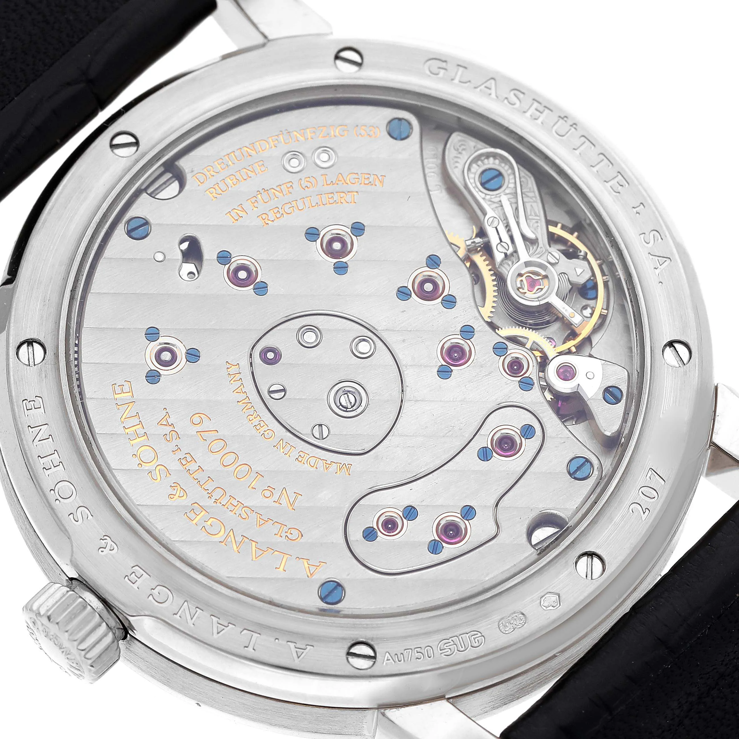 A. Lange & Söhne Lange 1 101.039 38.5mm White gold and 18k white gold Silver 5