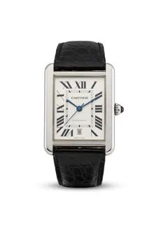 Cartier Tank 3800 Stainless steel White