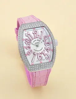 Franck Muller Vanguard V35 SC AT FO D Stainless steel and Diamond Silver