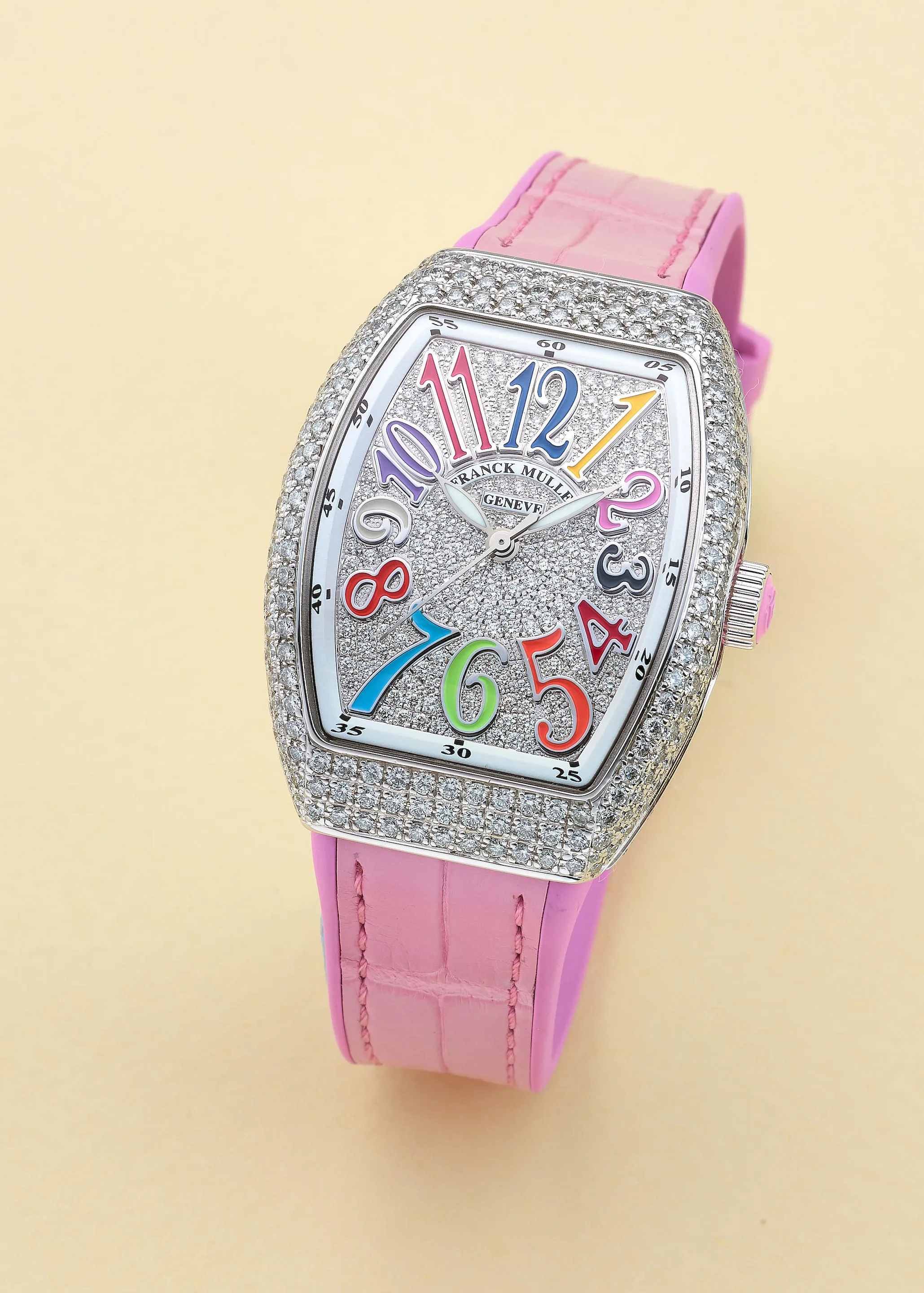 Franck Muller Vanguard V32 SC AT FOD CD 31mm Stainless steel and Diamond Diamond