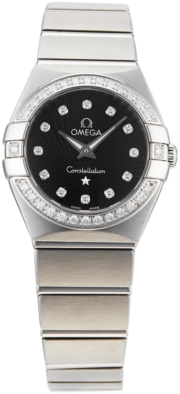 Omega Constellation 123.15.24.60.51.001 24mm Stainless steel Black