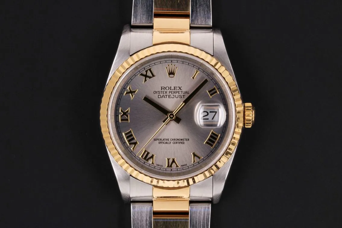 Rolex Datejust - 36mm Stainless steel Gray