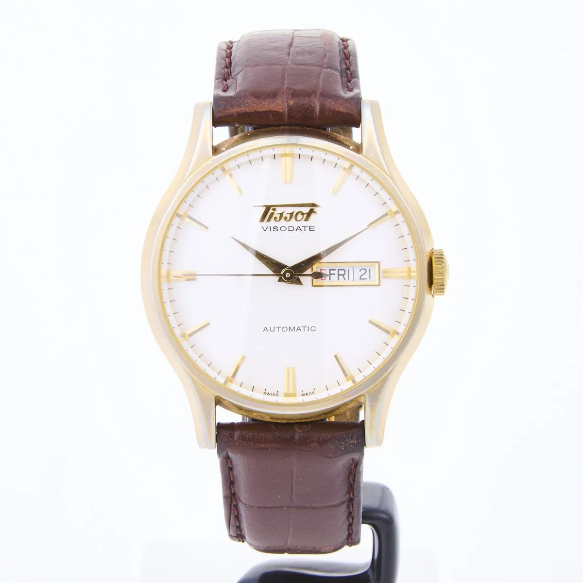 Tissot Heritage Visodate T019.430 B 40mm Yellow gold and PVD White