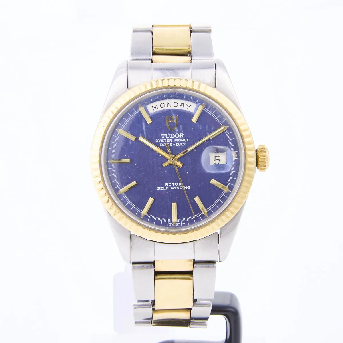 Tudor Oyster Prince Date Day 7019/3 38mm Yellow gold and Stainless steel Blue