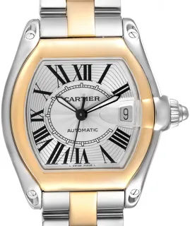 Cartier Roadster w62031y4 38mm Stainless steel and 18k yellow gold Silver