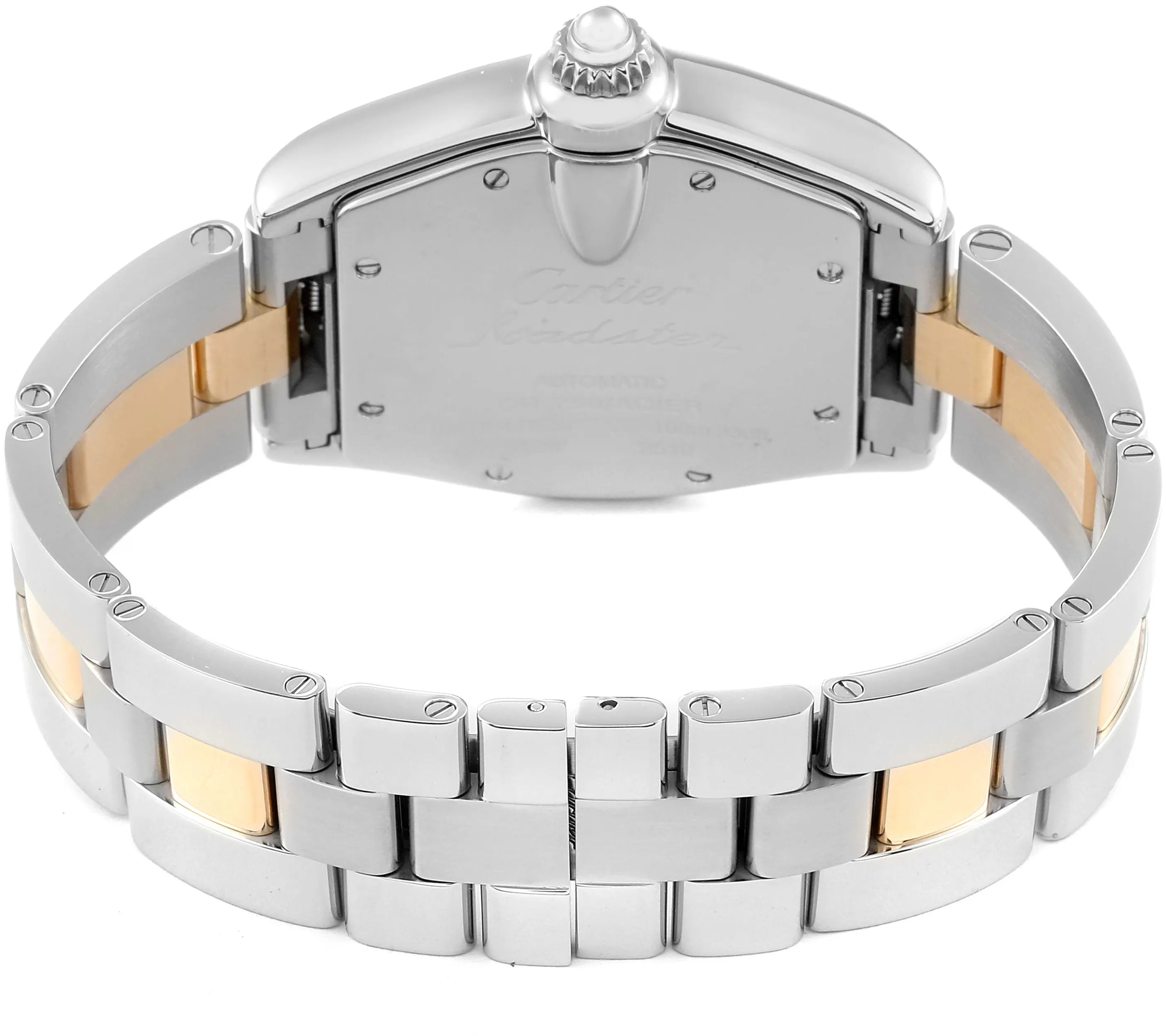 Cartier Roadster w62031y4 38mm Yellow gold and Stainless steel Silver sunray effect 6