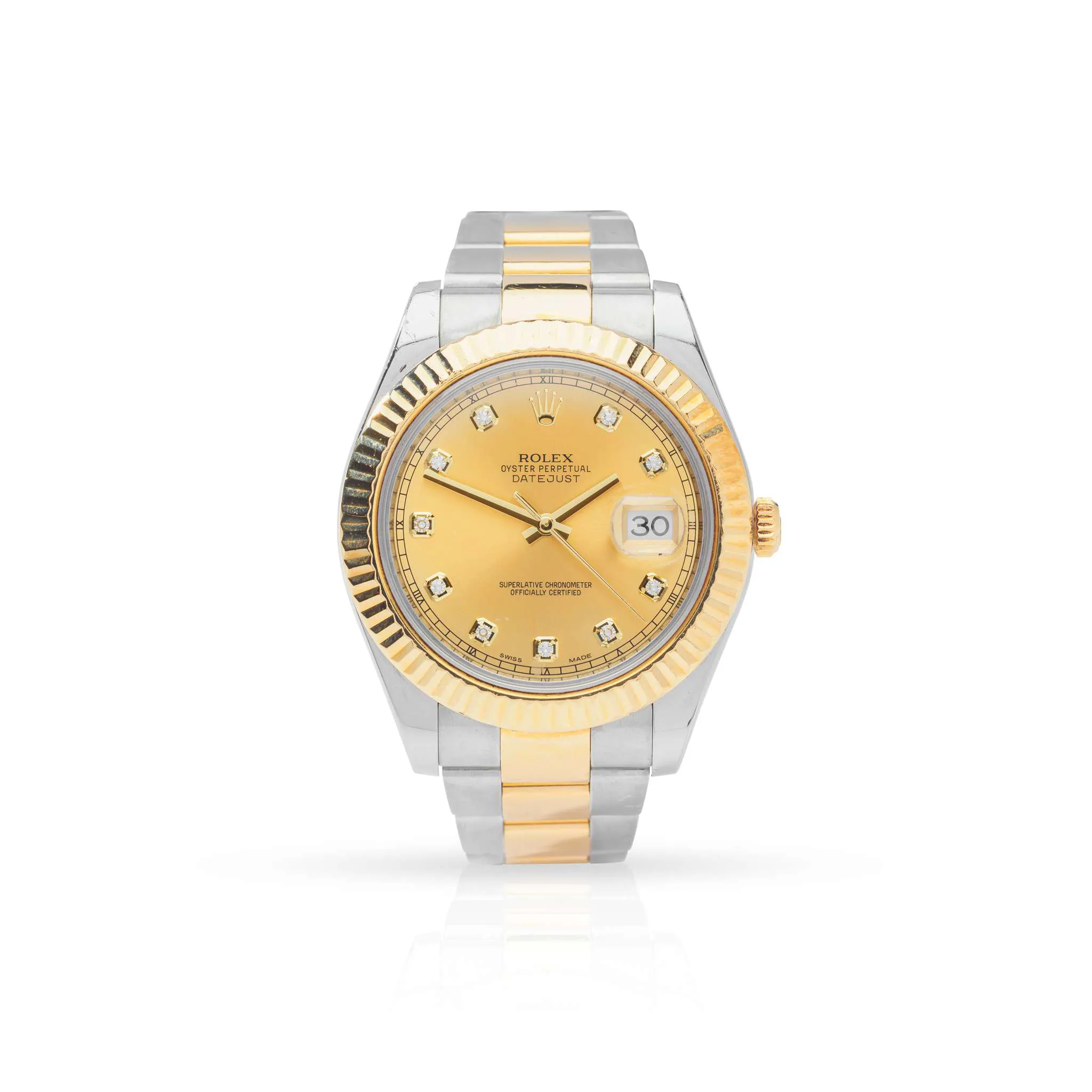 Rolex Datejust II 11633 41mm Yellow gold and Stainless steel Champagne