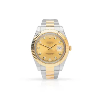 Rolex Datejust II 11633 Yellow gold and Stainless steel Champagne