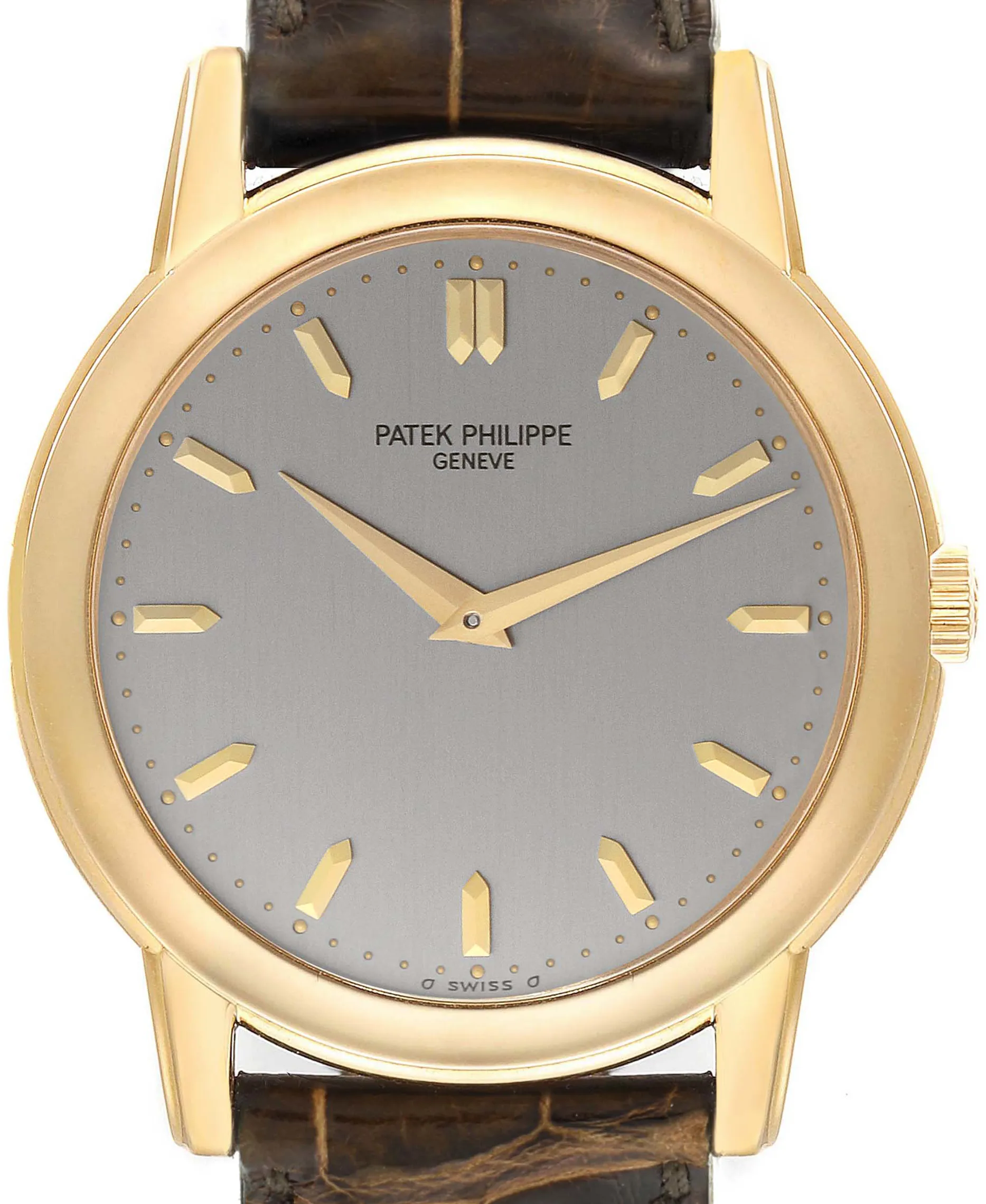 Patek Philippe Calatrava 5032 36mm Yellow gold and 18k yellow gold Silver