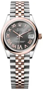 Rolex Datejust 278241-0030 Rose gold and Stainless steel Slate Set with Diamonds