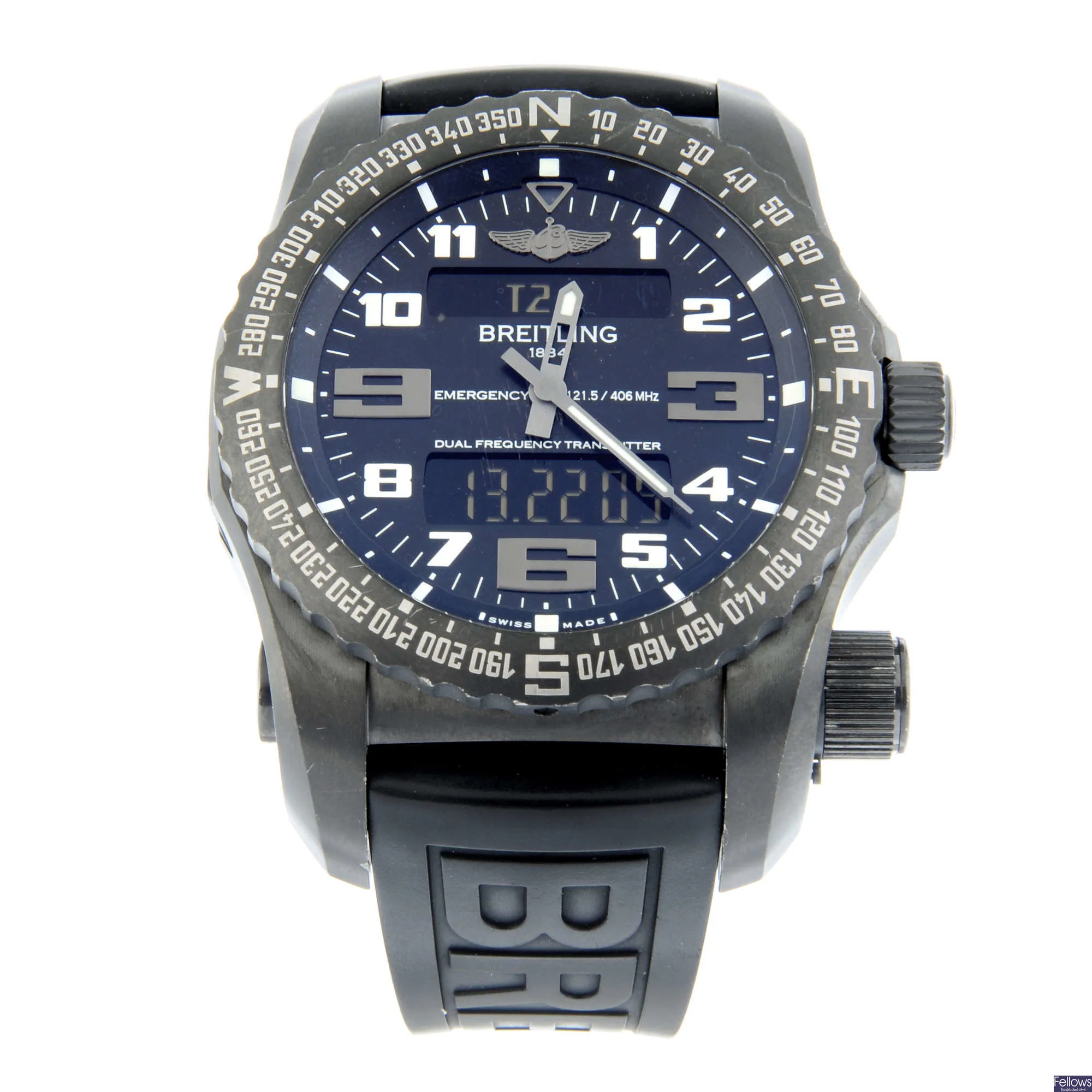 Breitling Emergency II Night Mission V76325 52mm Titanium Black