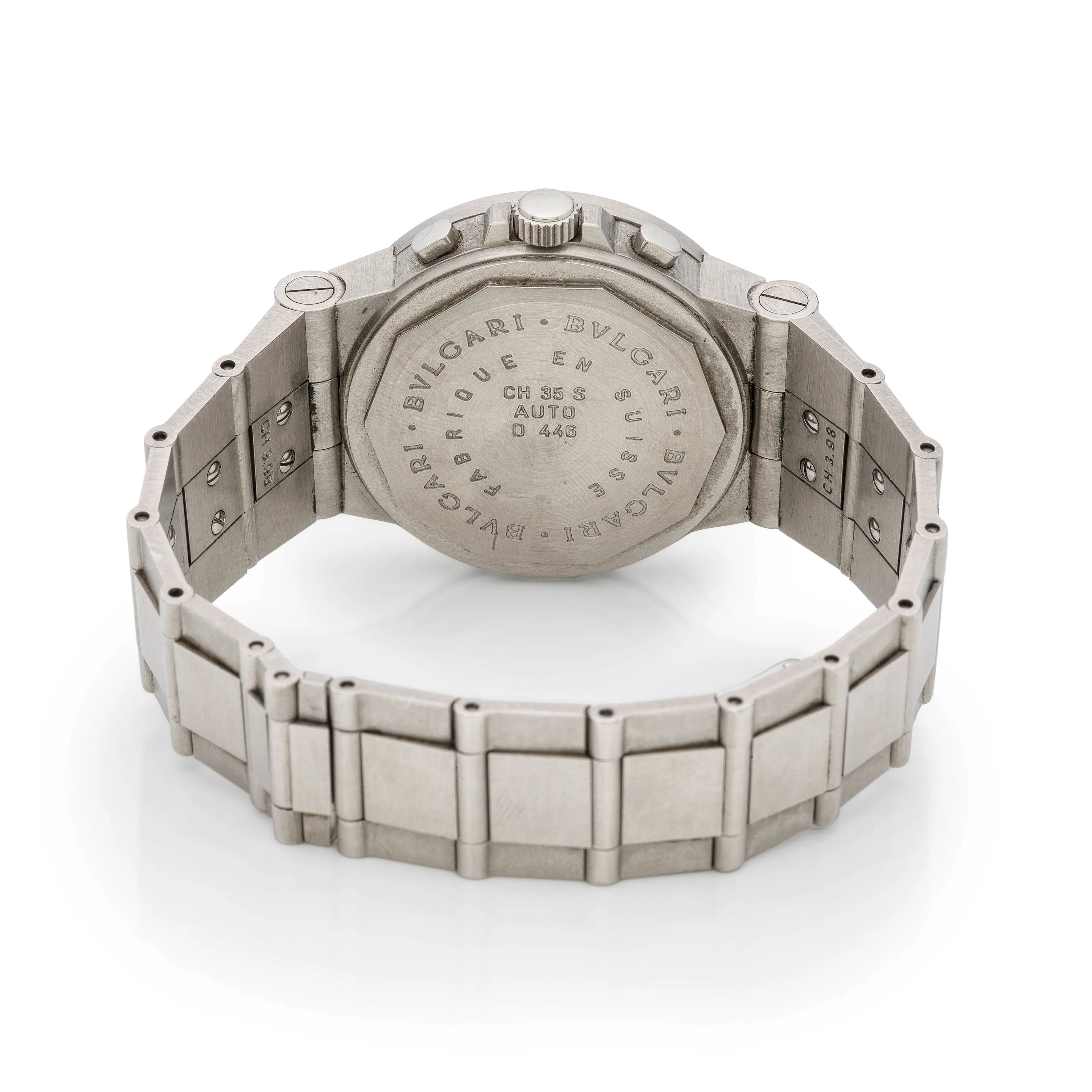 Bulgari Diagono CH 35 S 36mm Stainless steel White 3