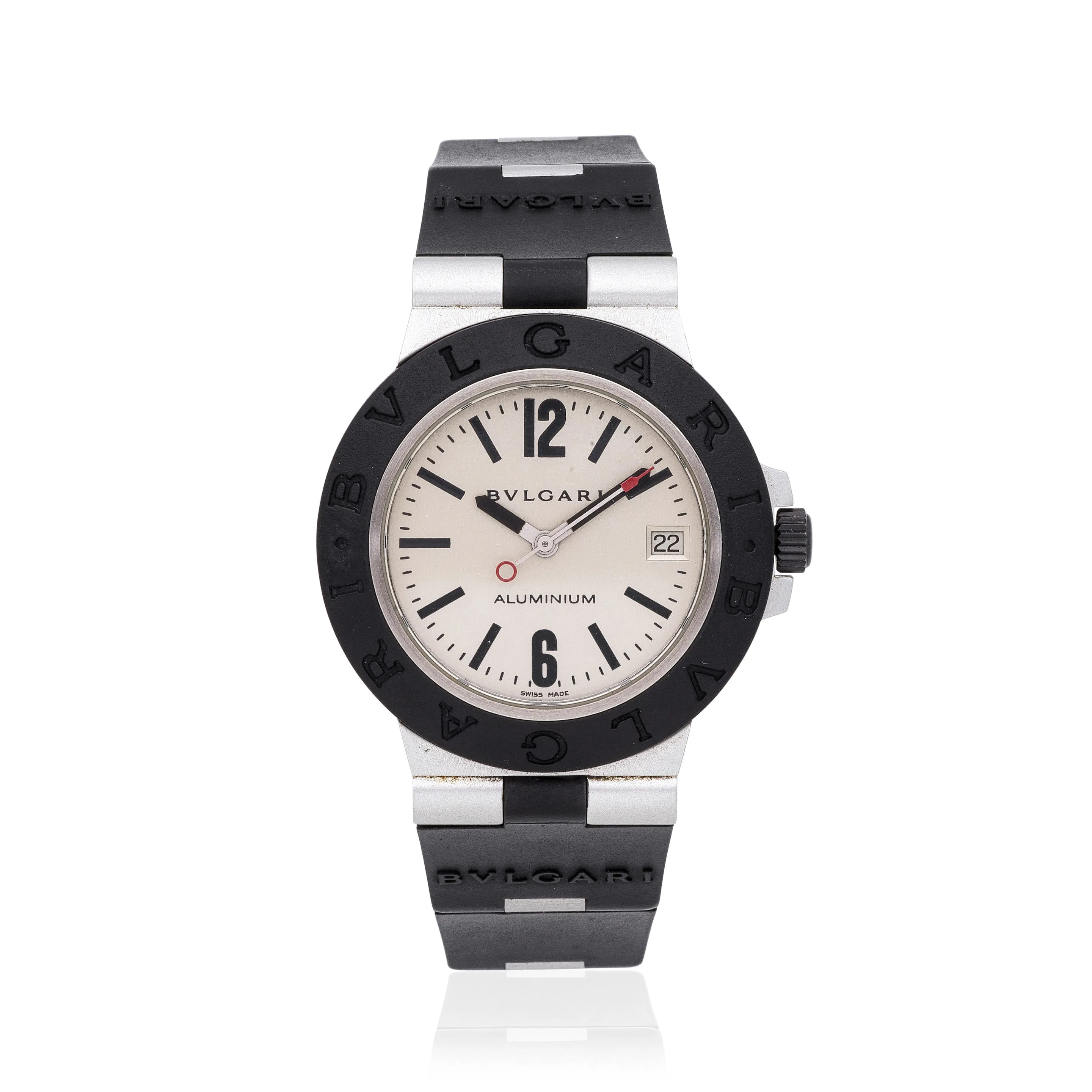 Bulgari Diagono AL 38 A 38mm Aluminium Silver