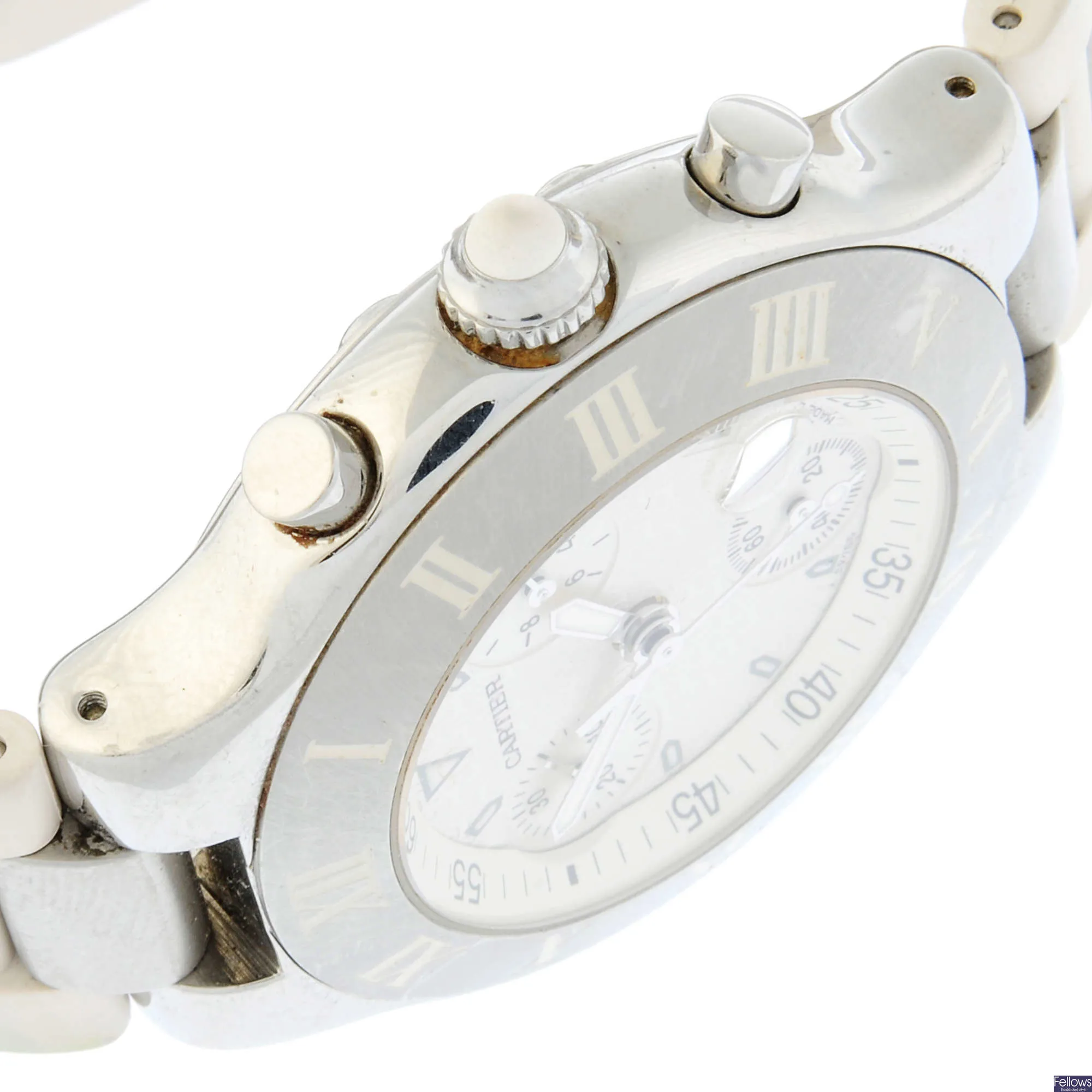 Cartier 21 Chronoscaph 2424 38mm Stainless steel White 2