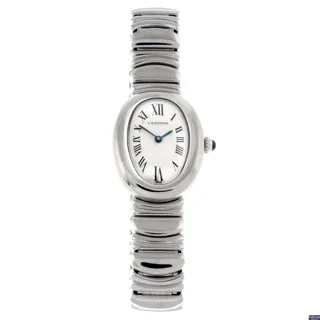 Cartier Baignoire 1955 White gold Silver