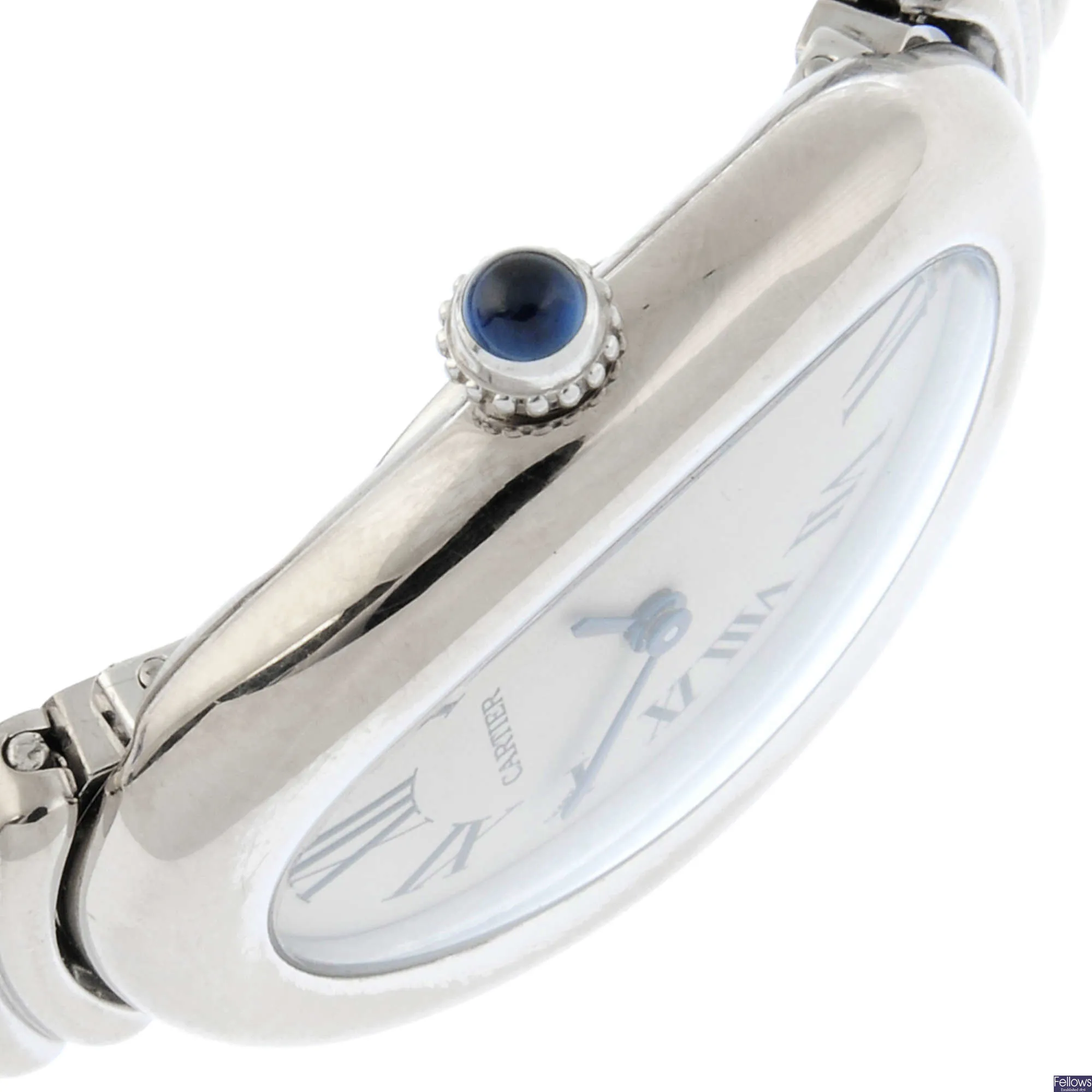 Cartier Baignoire 1955 22mm White gold Silver 2