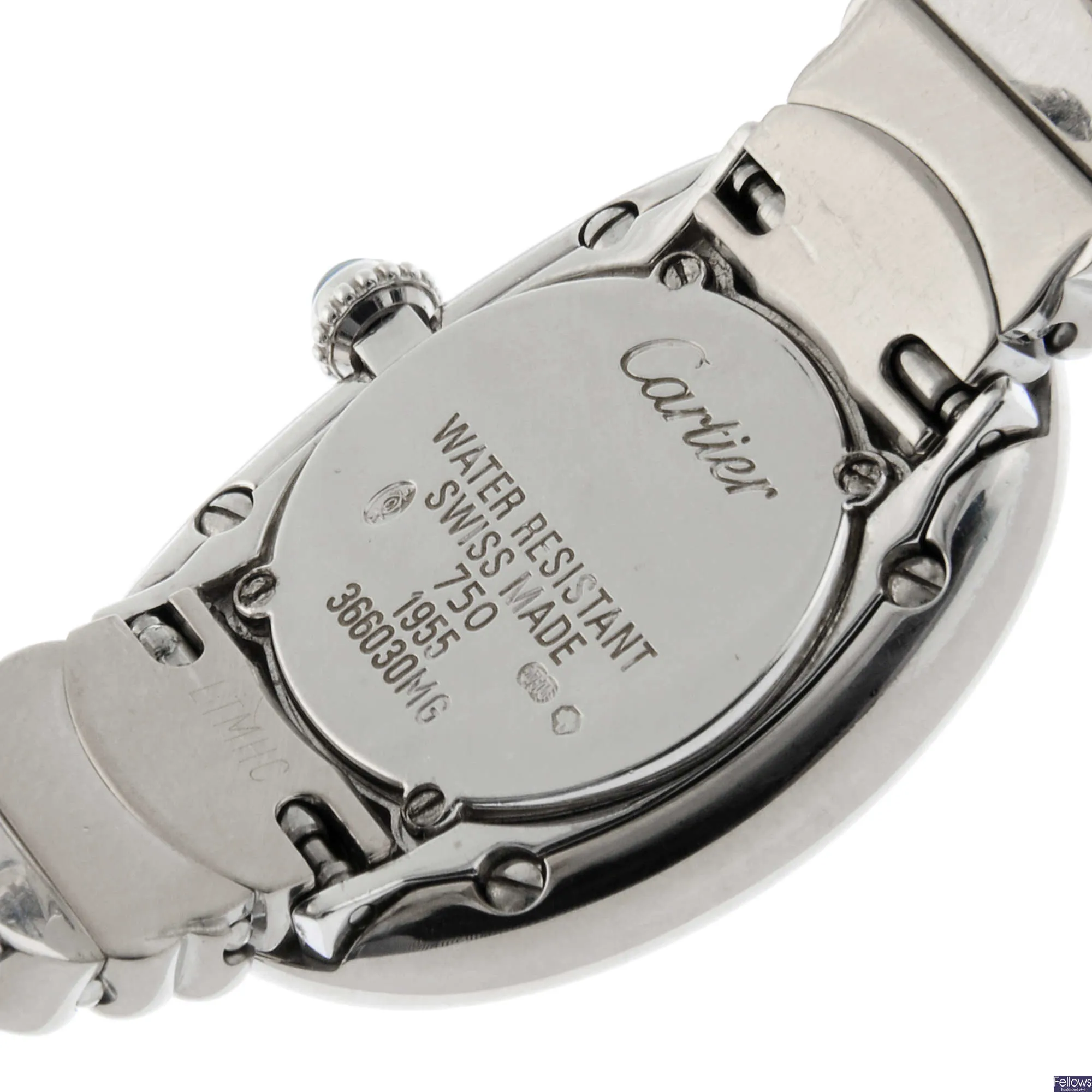 Cartier Baignoire 1955 22mm White gold Silver 4