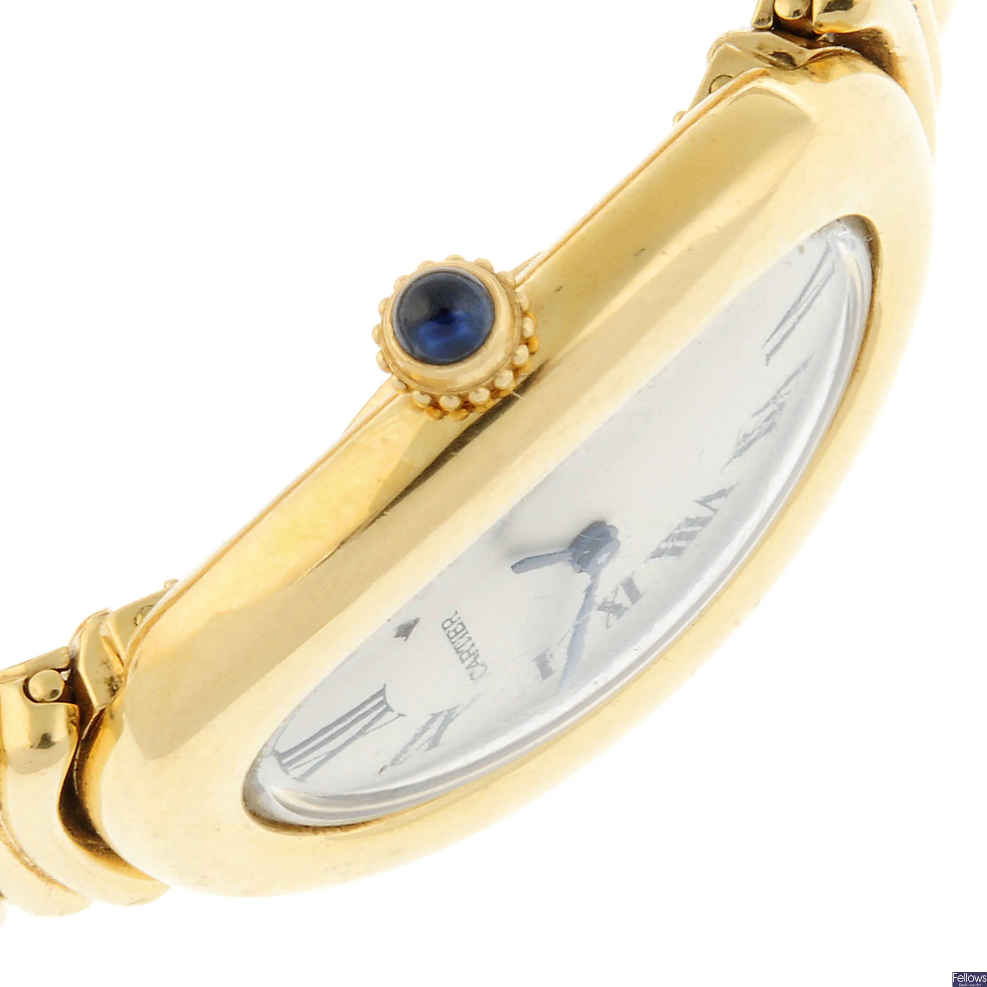 Cartier Baignoire 22mm Yellow gold Silver 2