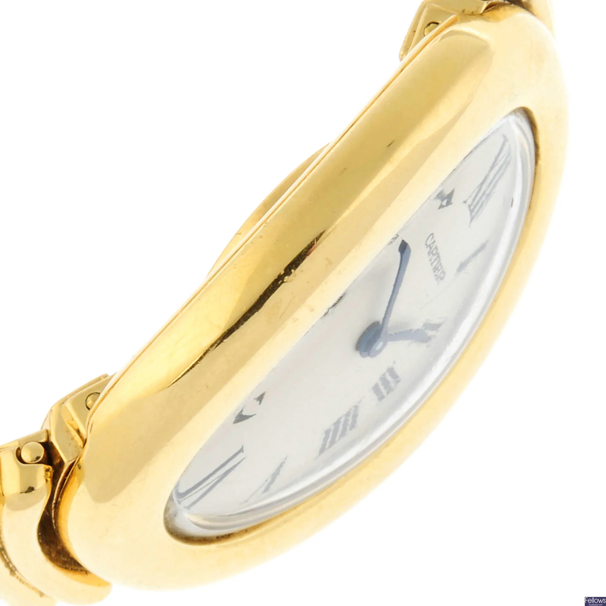 Cartier Baignoire 22mm Yellow gold Silver 3