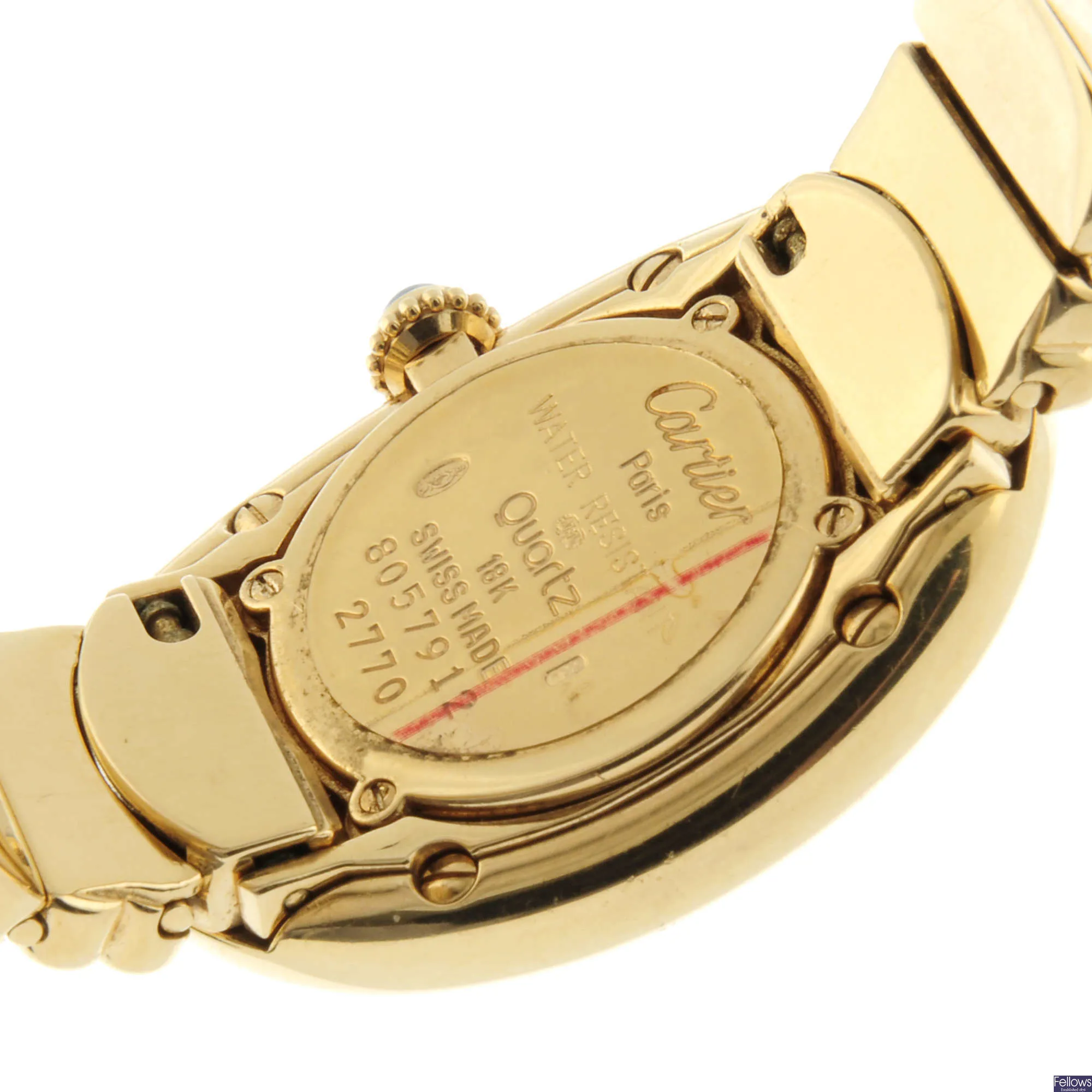 Cartier Baignoire 22mm Yellow gold Silver 4