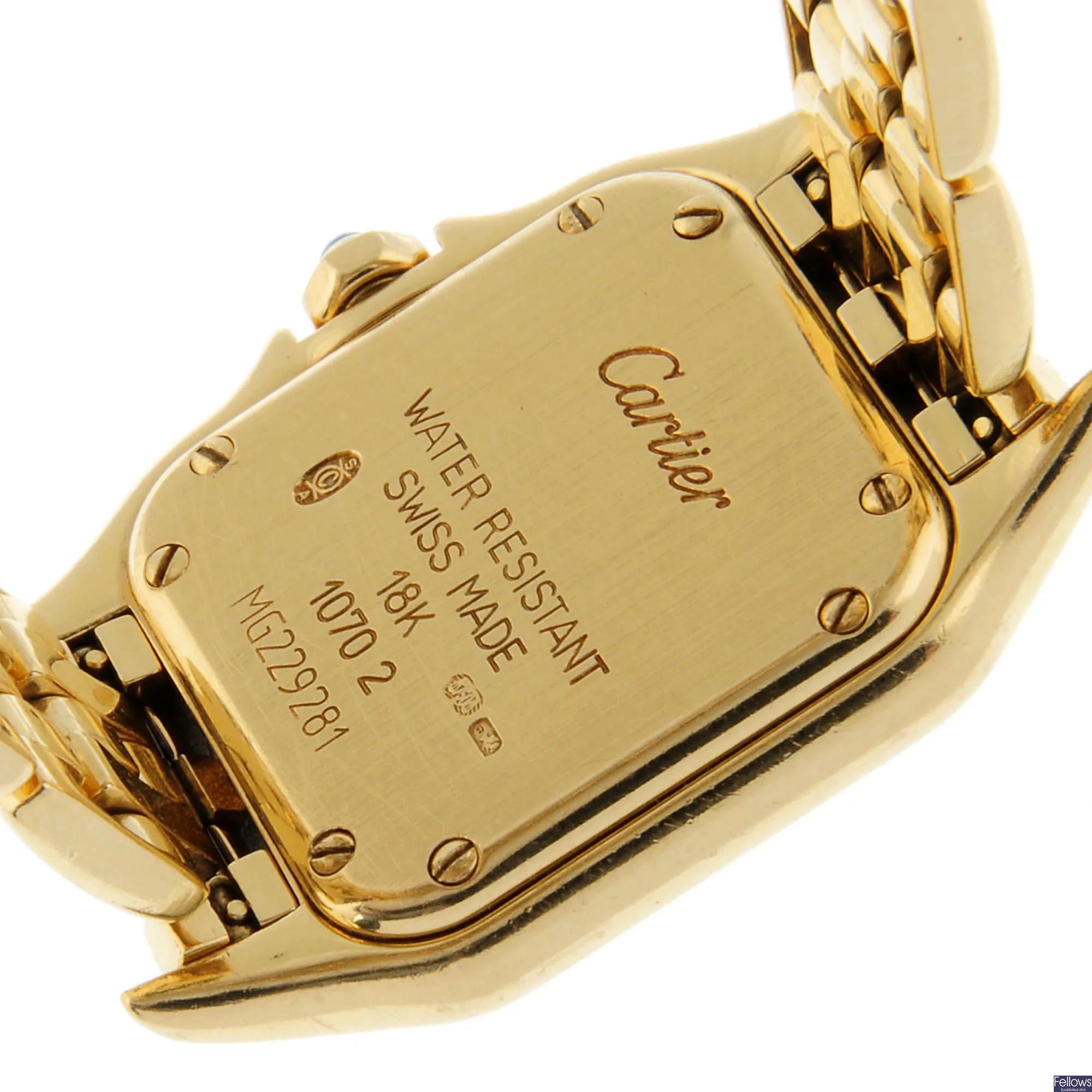 Cartier Panthère 1070 2 21mm Yellow gold Cream 4