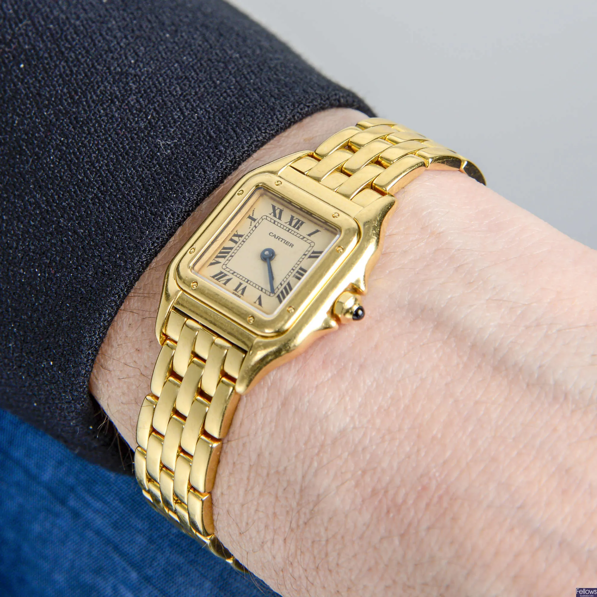 Cartier Panthère 1070 2 21mm Yellow gold Cream 5