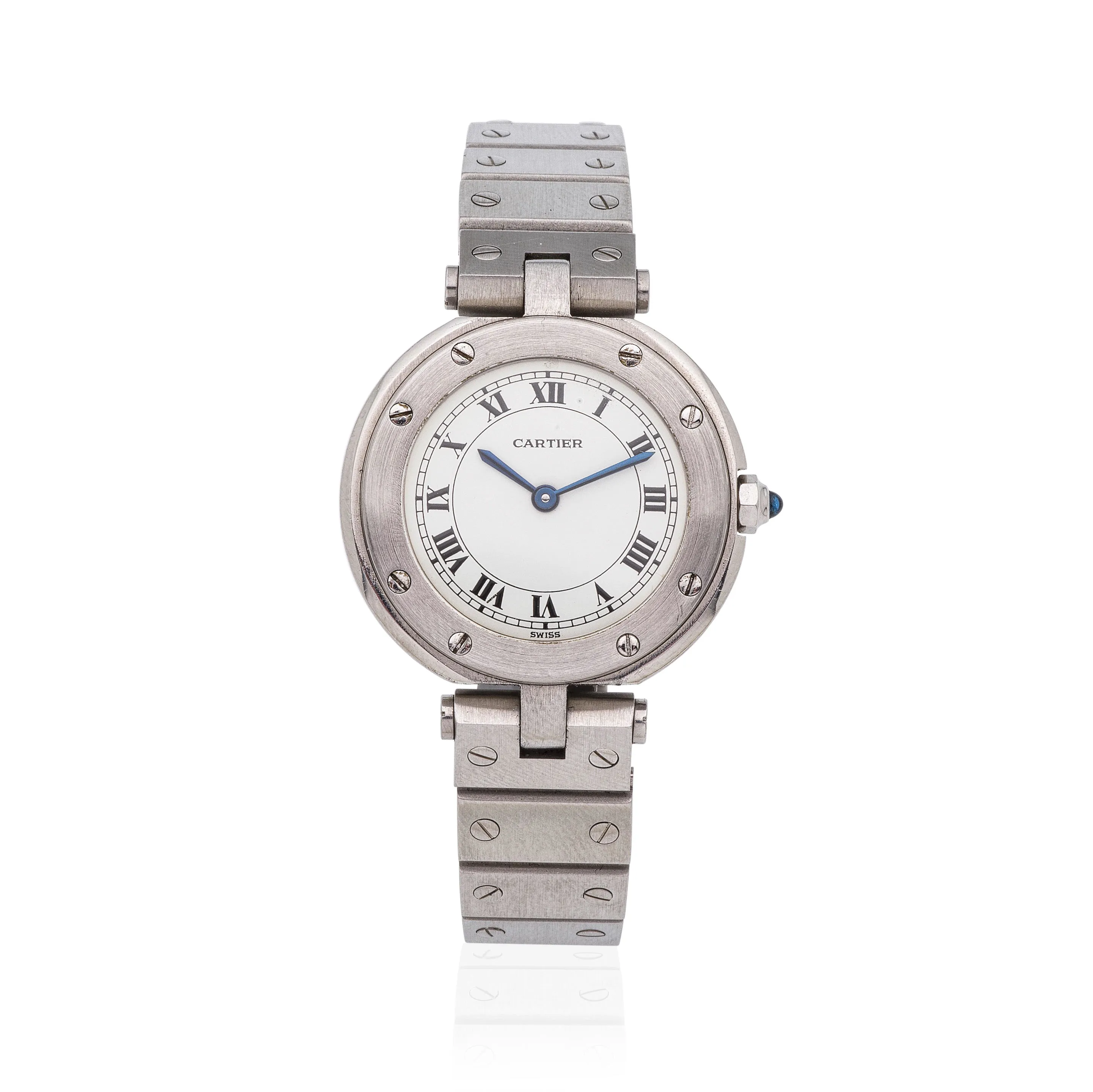 Cartier Santos Ronde 27mm Stainless steel White