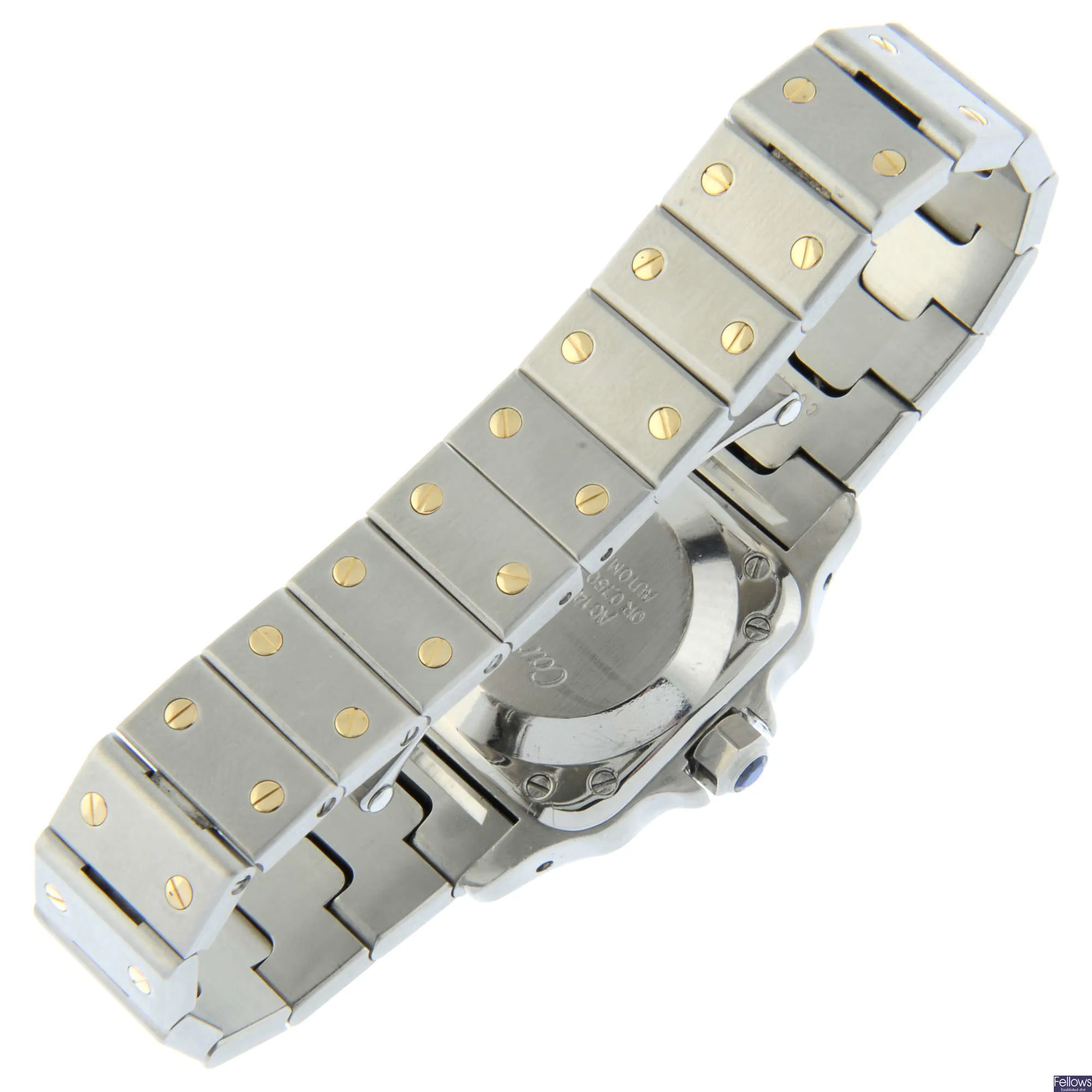 Cartier Santos Galbée AC 14.30 GR 24mm Stainless steel and Gilt-metal Silver 1