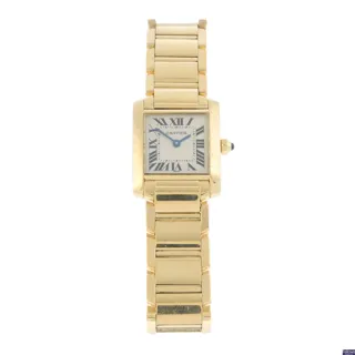 Cartier Tank Française 1820 Yellow gold Silver