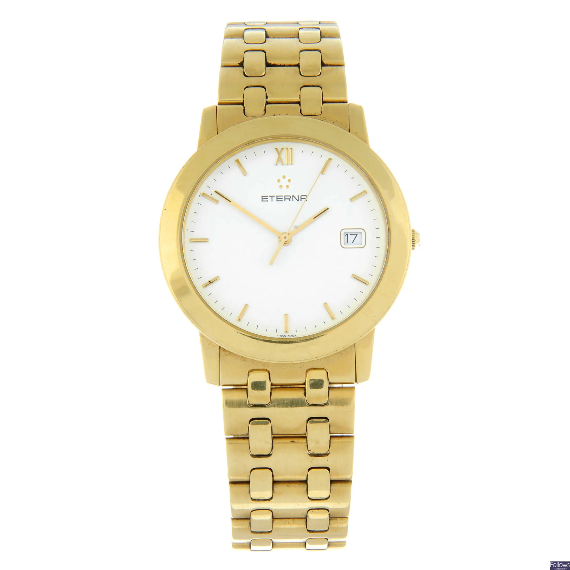 Eterna 34mm Yellow gold White