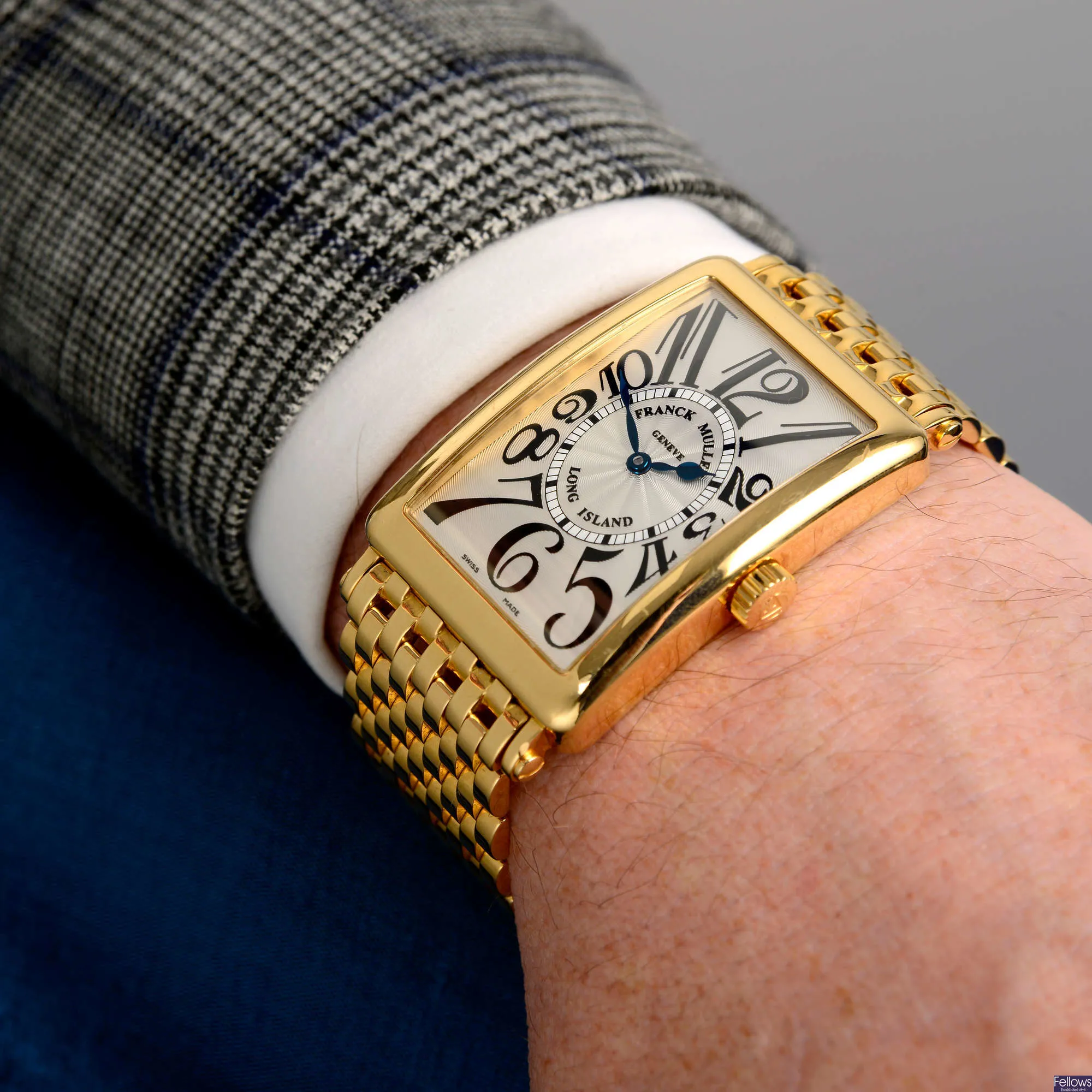 Franck Muller Long Island 10000 SC 30mm Yellow gold Silver 5