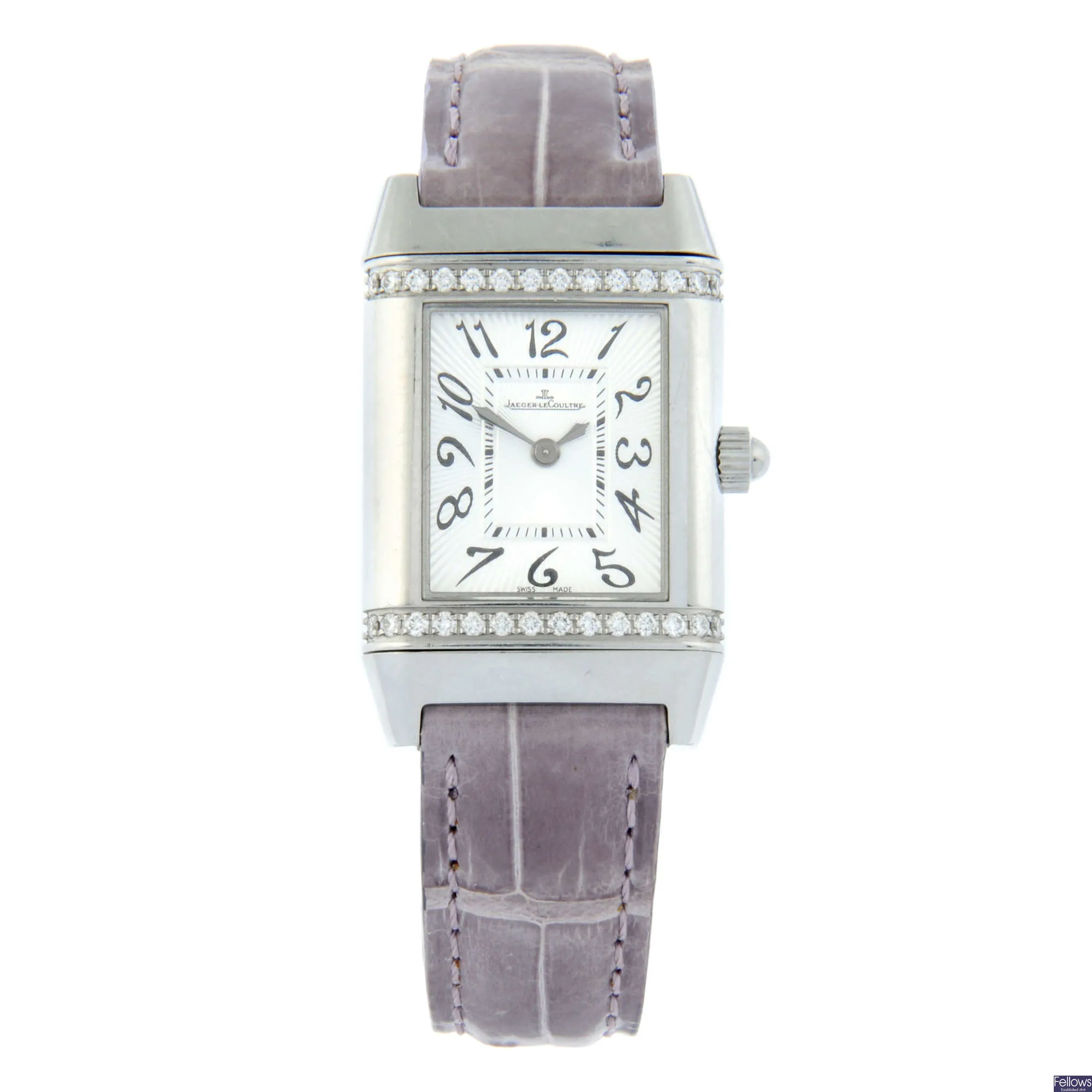 Jaeger-LeCoultre Reverso 265.8.08 20mm Stainless steel and Diamond Silver