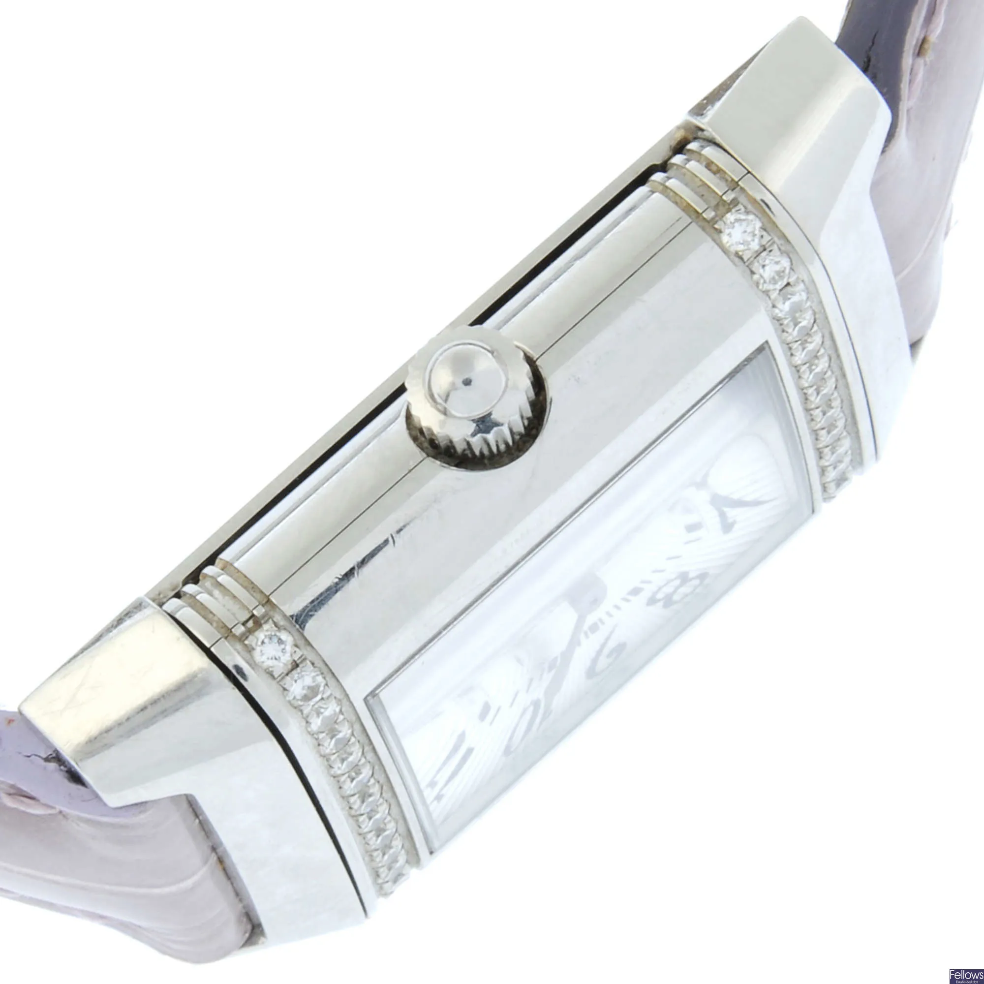 Jaeger-LeCoultre Reverso 265.8.08 20mm Stainless steel and Diamond Silver 2