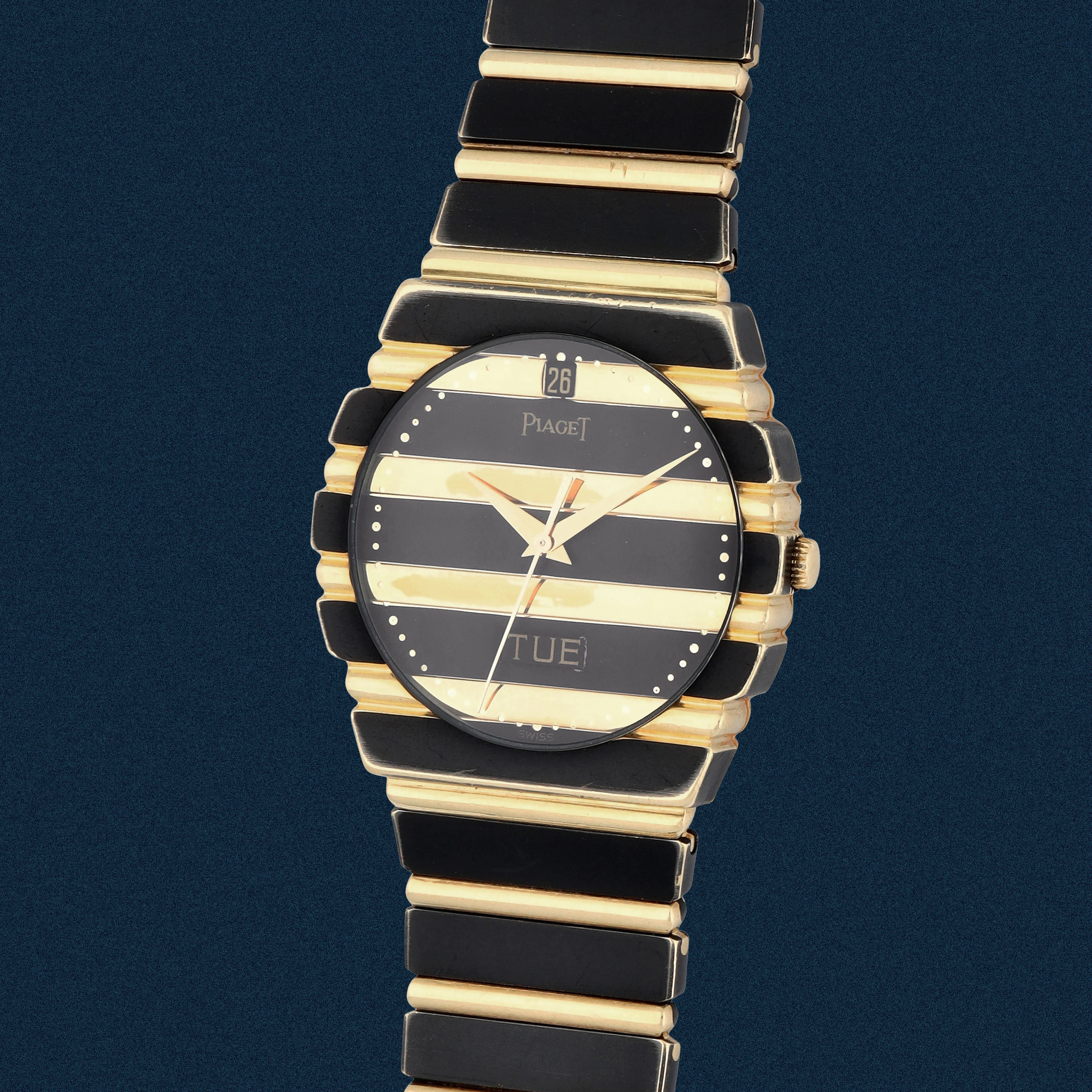 Piaget Polo 15562C701 31.5mm Yellow gold and Black DLC Black and gold