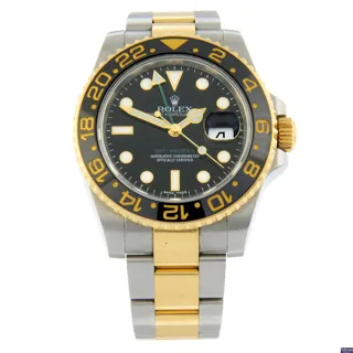 Rolex GMT-Master II 116713 Stainless steel and Gilt-metal Black