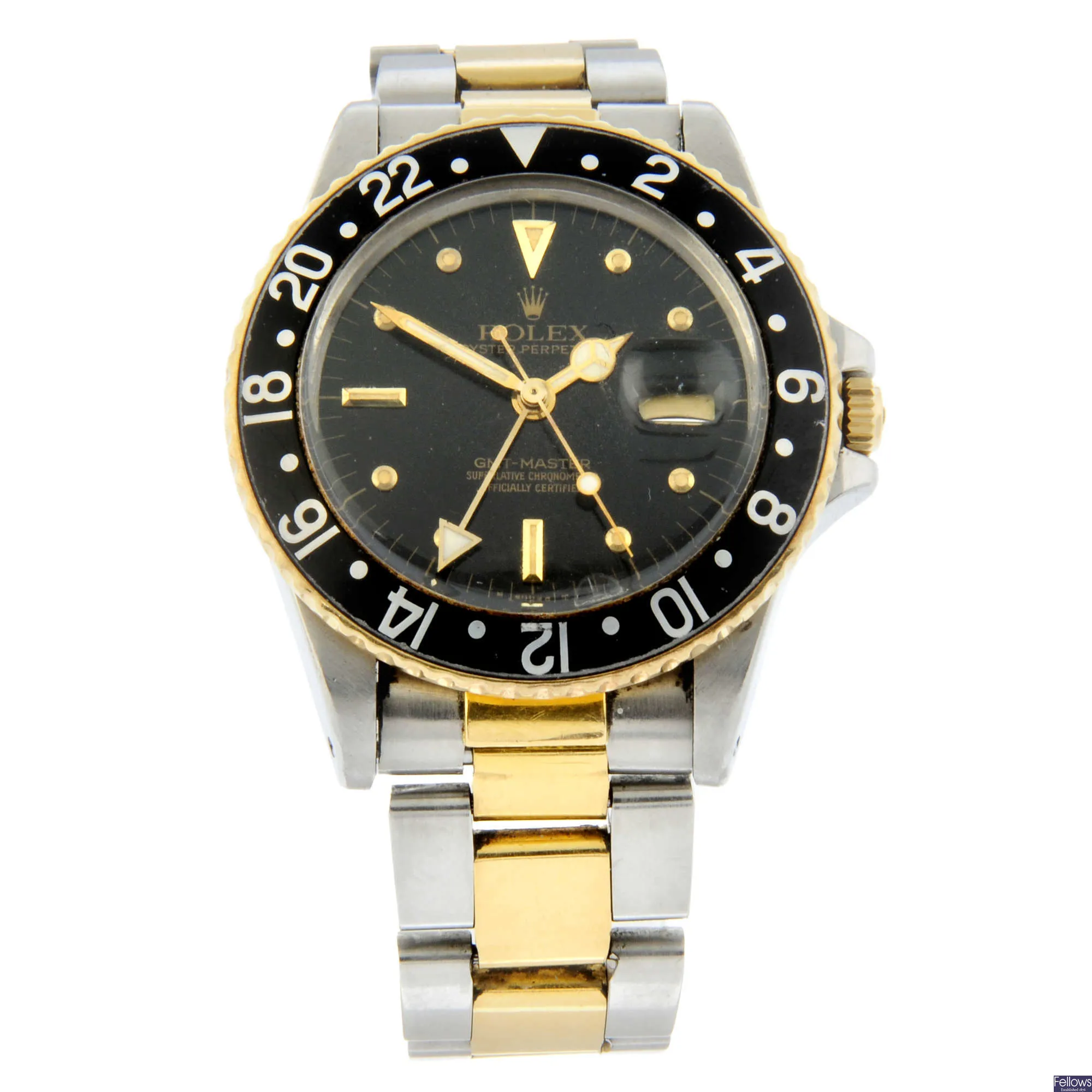 Rolex GMT-Master 16753 39mm Stainless steel and Gilt-metal Black