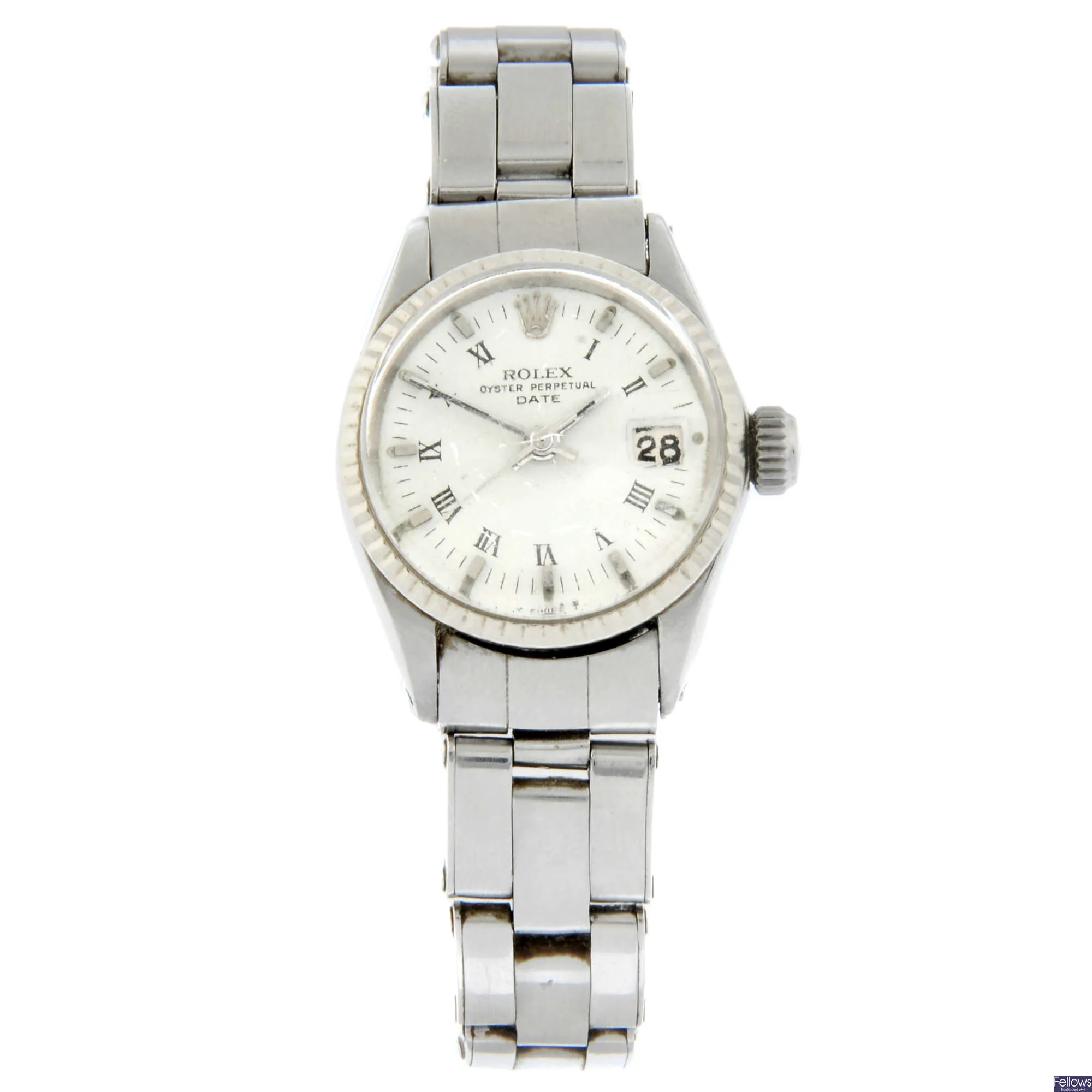 Rolex Oyster Perpetual Date 6517 24mm Stainless steel White