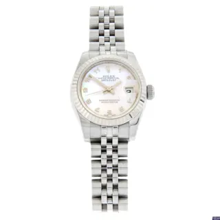 Rolex Lady-Datejust 179174 Stainless steel White