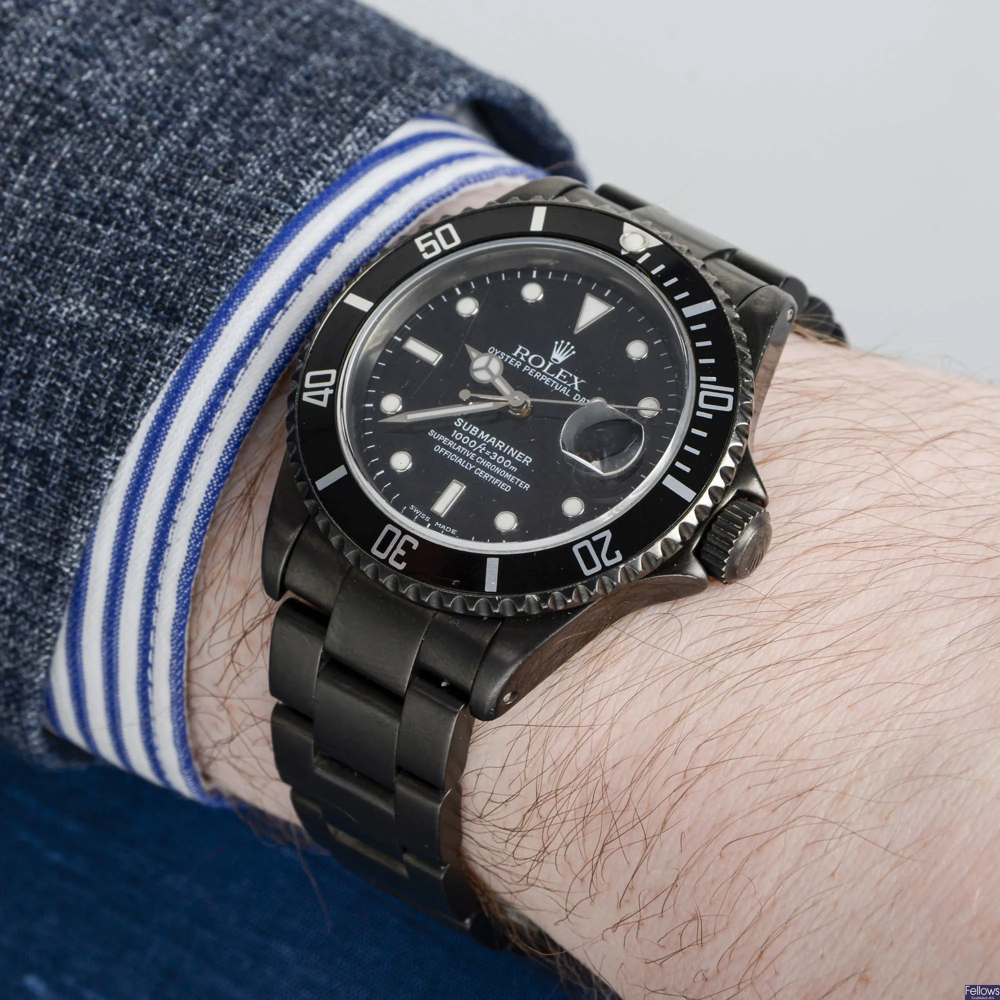 Rolex Submariner 16610 40mm Black DLC Black 5