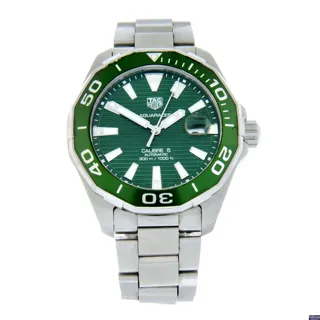 TAG Heuer Aquaracer Calibre 5 WAY201S-0 Stainless steel Green