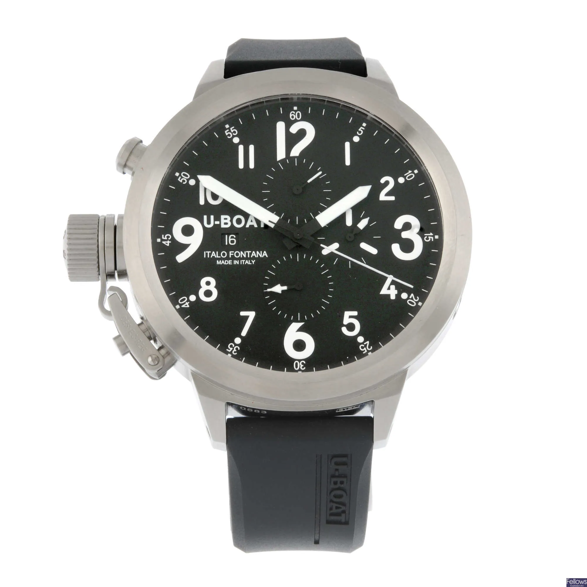 U-Boat Flightdeck 55mm Stainless steel Black