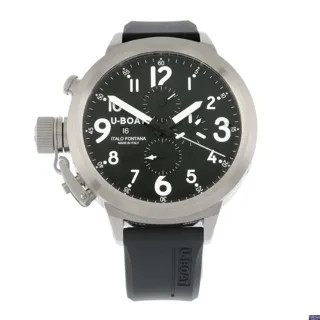 U-Boat Flightdeck Stainless steel Black