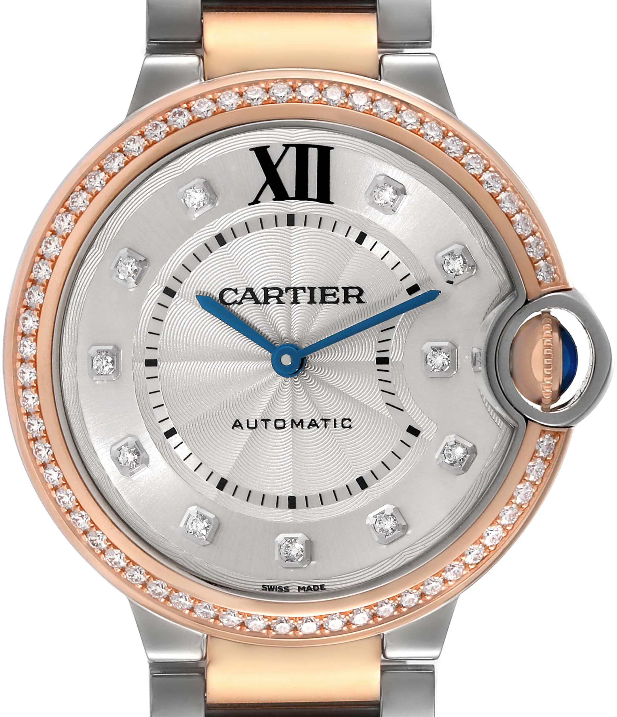 Cartier Ballon Bleu 36mm W3BB0004 36mm Rose gold and Stainless steel and 18k rose gold Silver