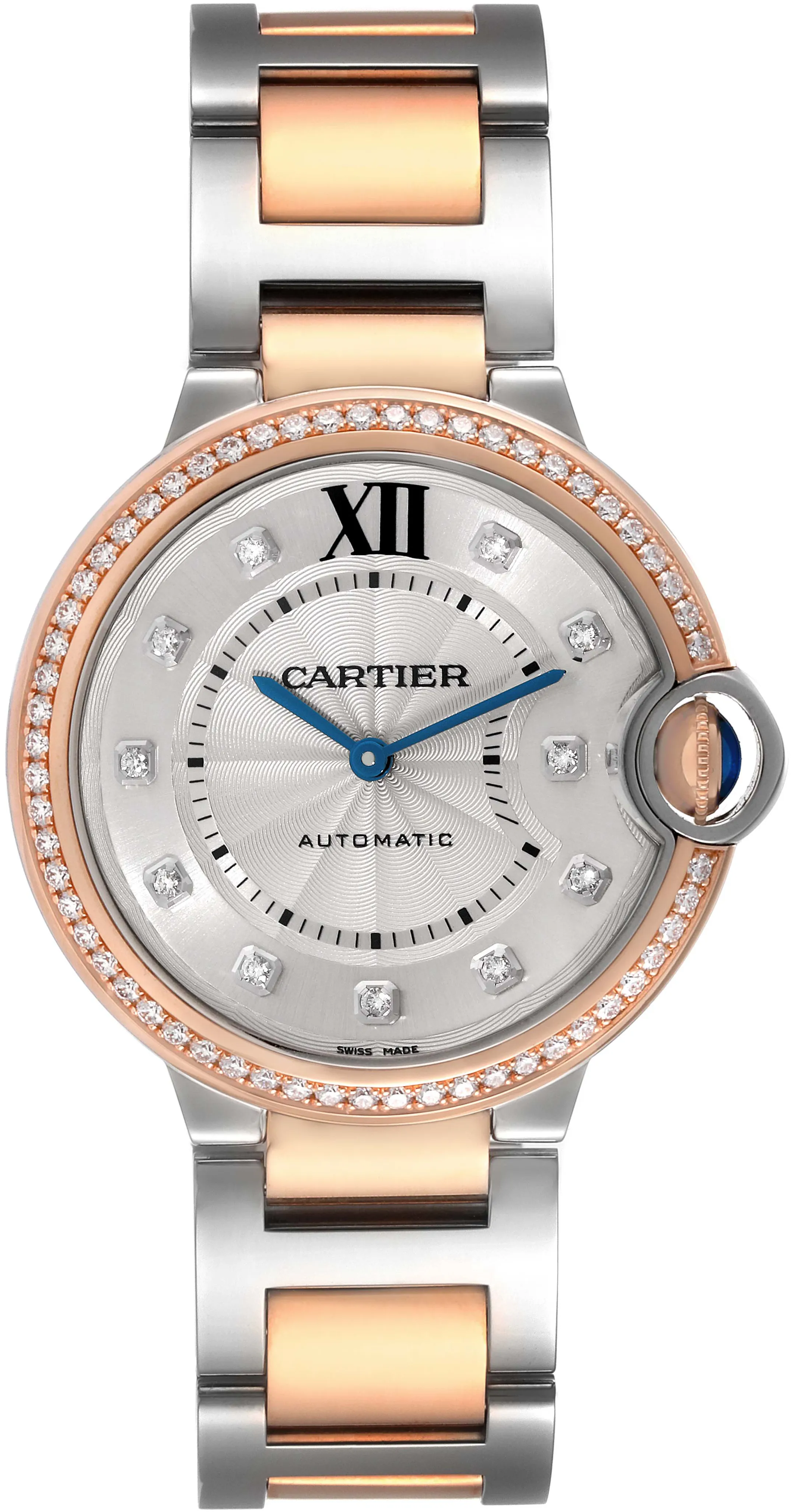 Cartier Ballon Bleu 36mm W3BB0004 36mm Rose gold and Stainless steel and 18k rose gold Silver 1