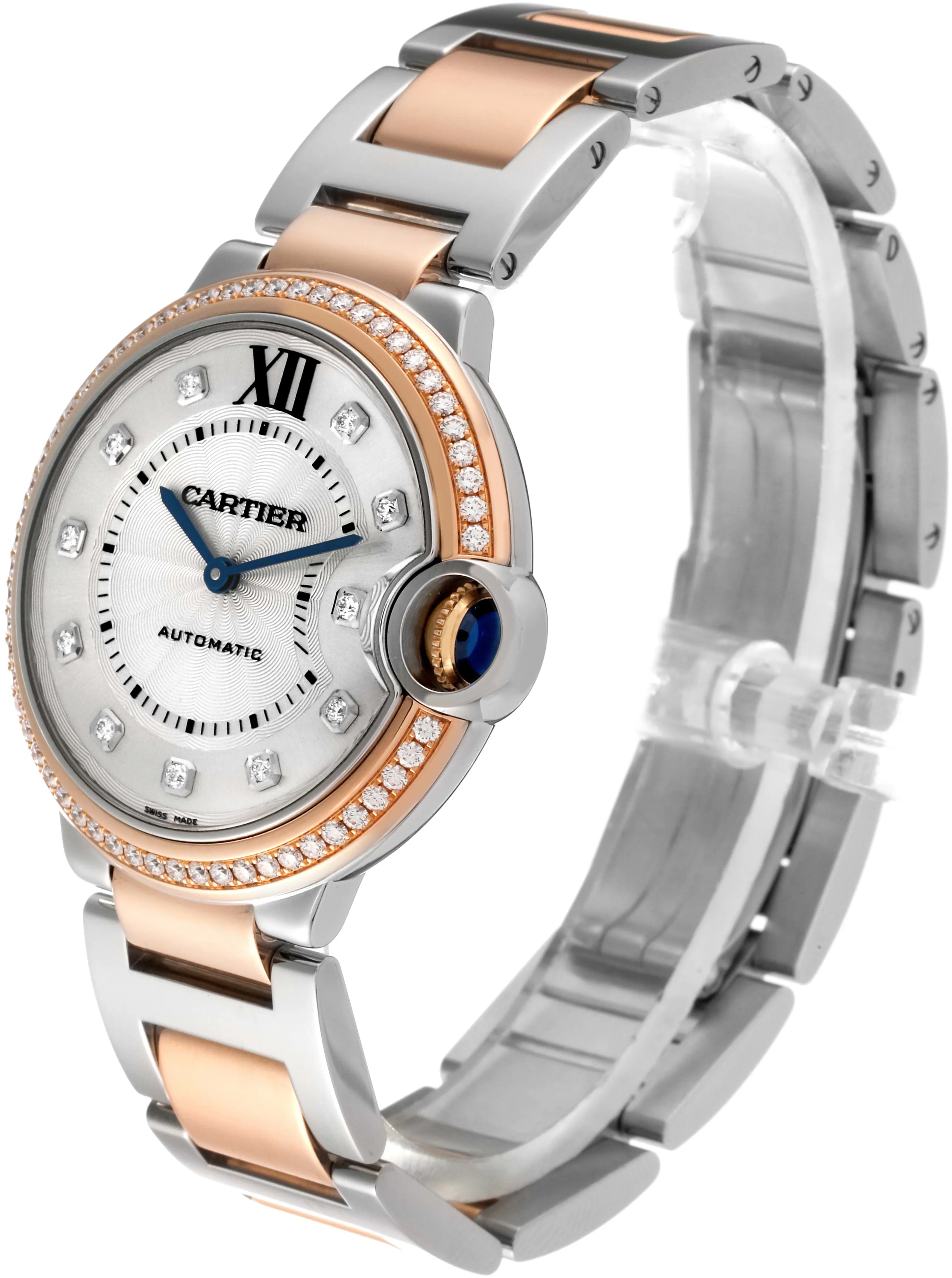 Cartier Ballon Bleu 36mm W3BB0004 36mm Rose gold and Stainless steel and 18k rose gold Silver 3