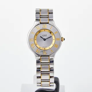 Cartier 21 Must de Cartier 1330 Yellow gold and Stainless steel Silver