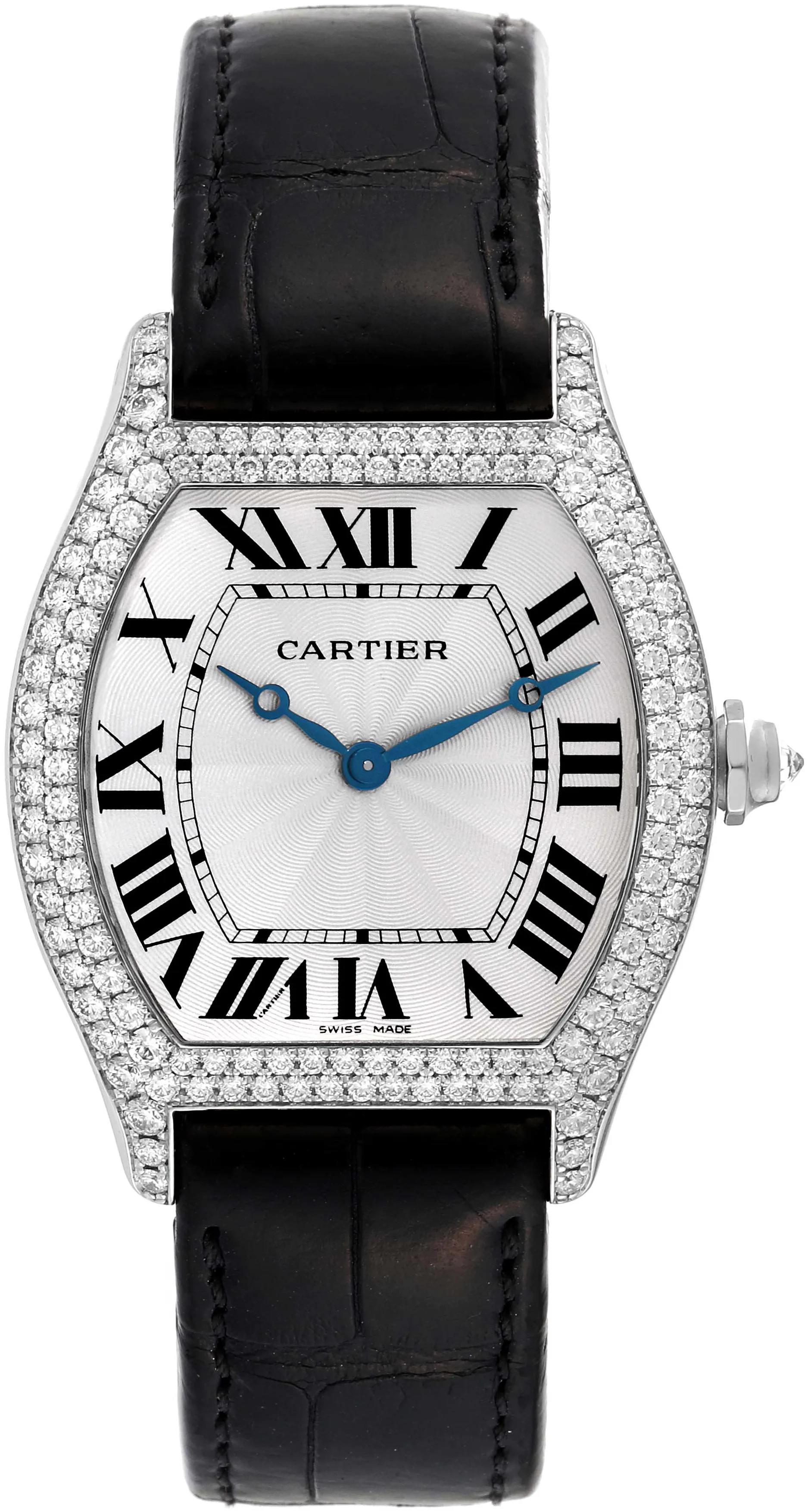 Cartier Tortue WA503851 34.5mm White gold and 18k white gold Silver 1