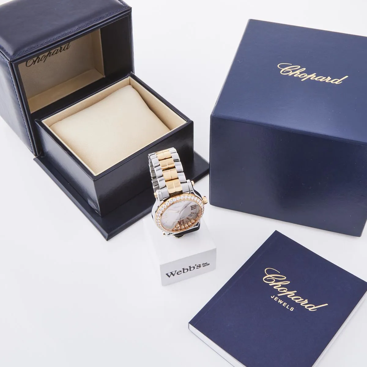 Chopard Happy Sport 278559-6004 36mm Stainless steel and Diamond and 18ct Rose Gold Silver 1