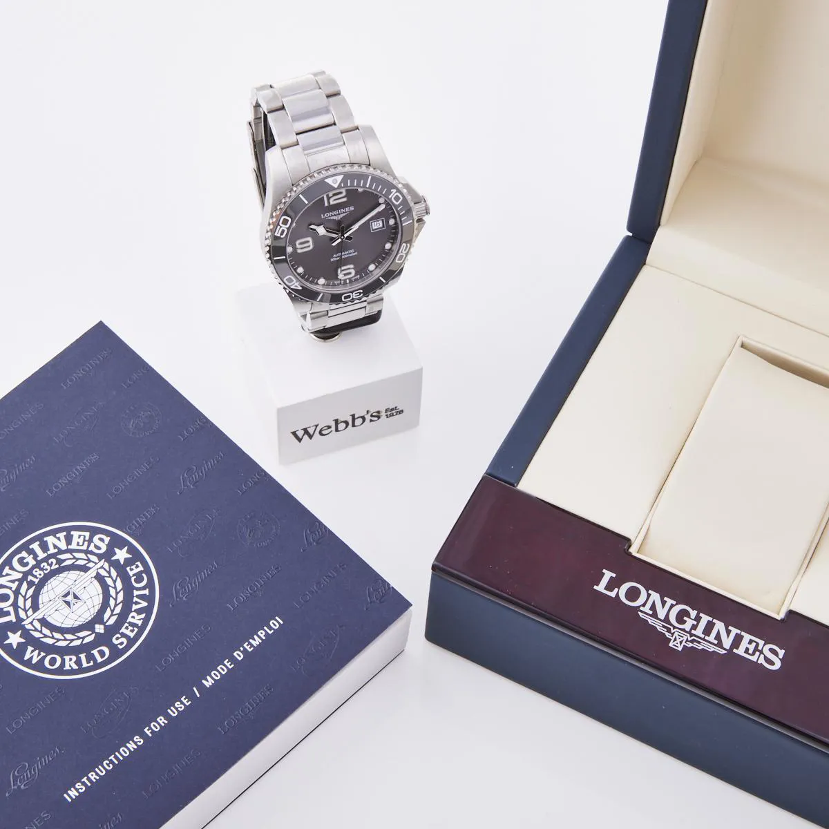 Longines HydroConquest L3.781.4.76.6 41mm Ceramic and Stainless steel Gray 1