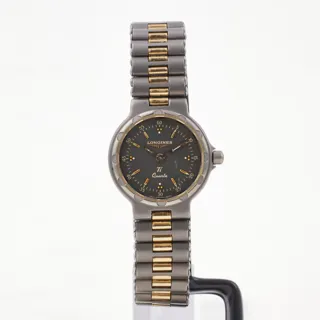 Longines Conquest 22095349 Titanium and Yellow gold Gray